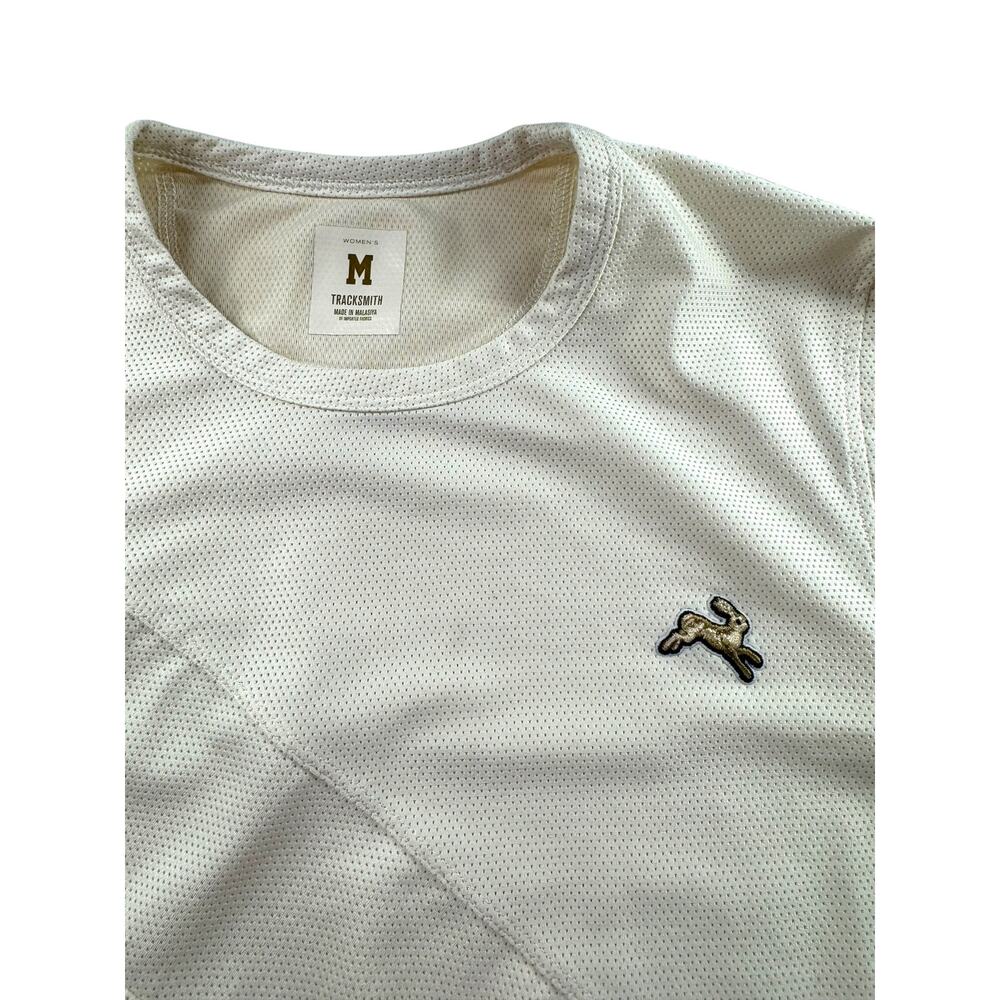 Tracksmith Van Cortlandt Long Sleeve Running Shirt Womens M Ivory Workout - Picture 8 of 11